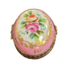 Elegant Pink Oval Keepsake Box Porcelain Limoges LIMOGES BOXES traditional French Trinket Box
