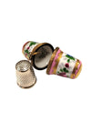 Elegant Pink Thimble Holder Porcelain Limoges Home French Trinket Box