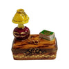 Elegant Trunk Table Lamp Box Porcelain Limoges furniture French Trinket Box