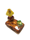 Elegant Trunk Table Lamp Box Porcelain Limoges furniture French Trinket Box