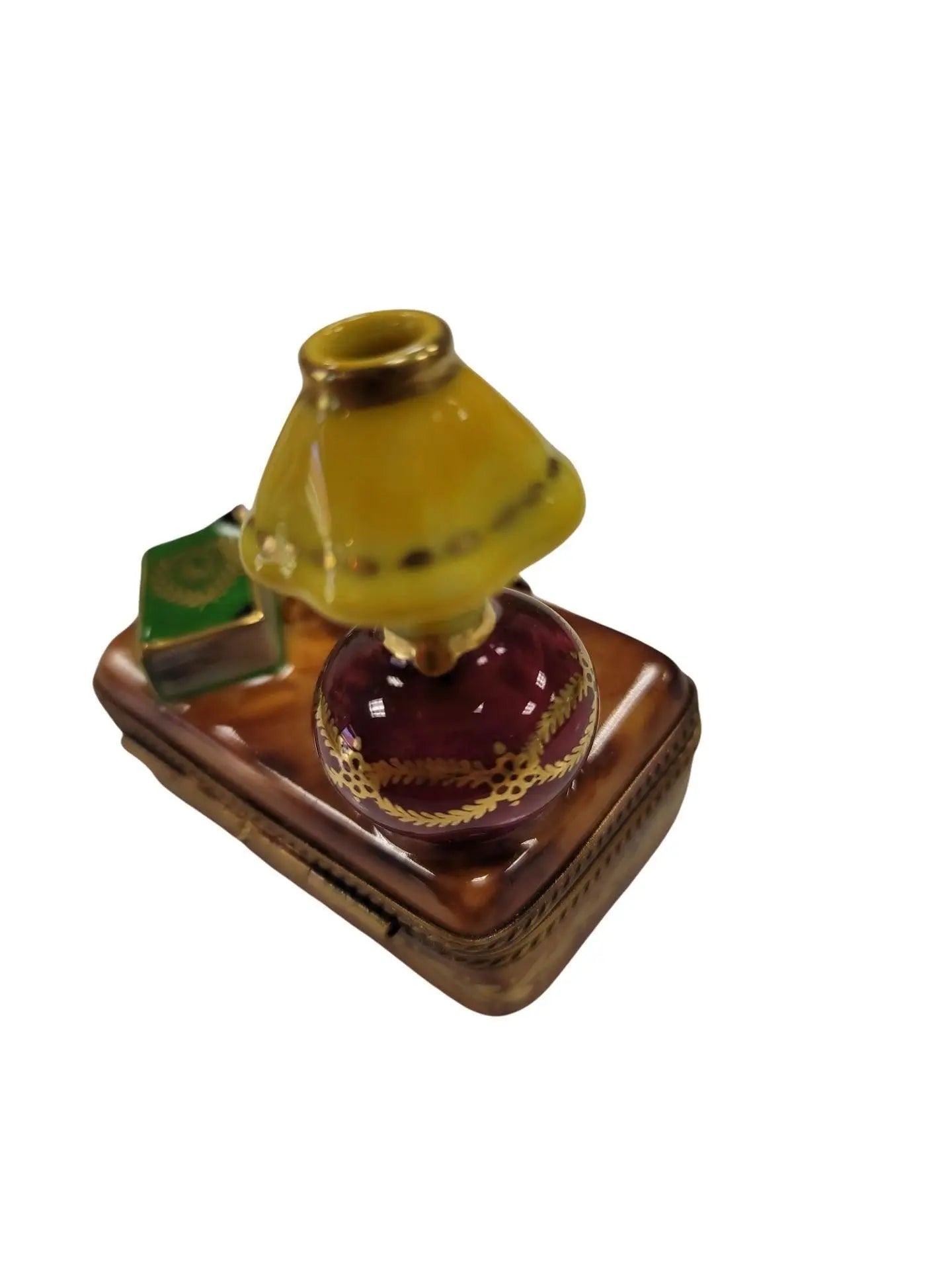 Elegant Trunk Table Lamp Box Porcelain Limoges furniture French Trinket Box