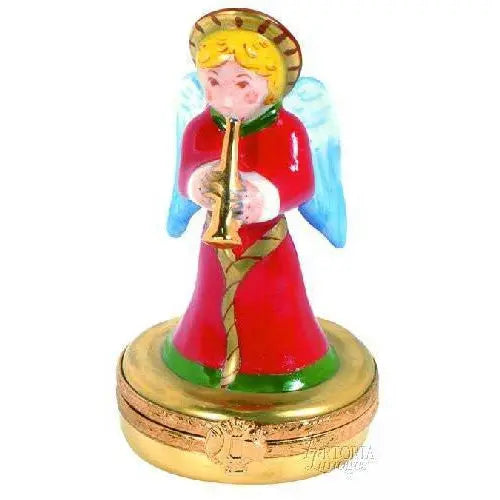 Eleven Pipers Piping- 12 Days Of Christmas Porcelain Limoges xmas theme French Trinket Box