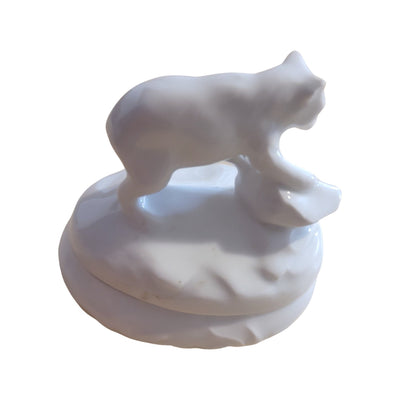 Enchanted Bear Limoges Box Porcelain Limoges Bear French Trinket Box