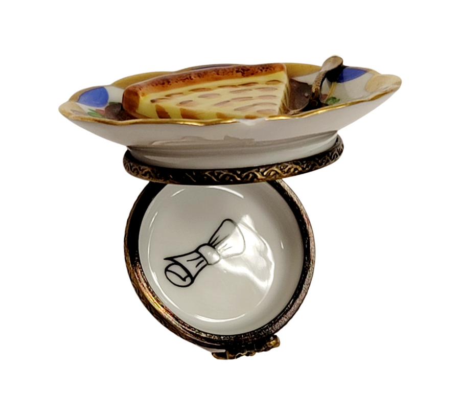 Exquisite Apple Pie Limoges Box Porcelain Limoges Dessert French Trinket Box
