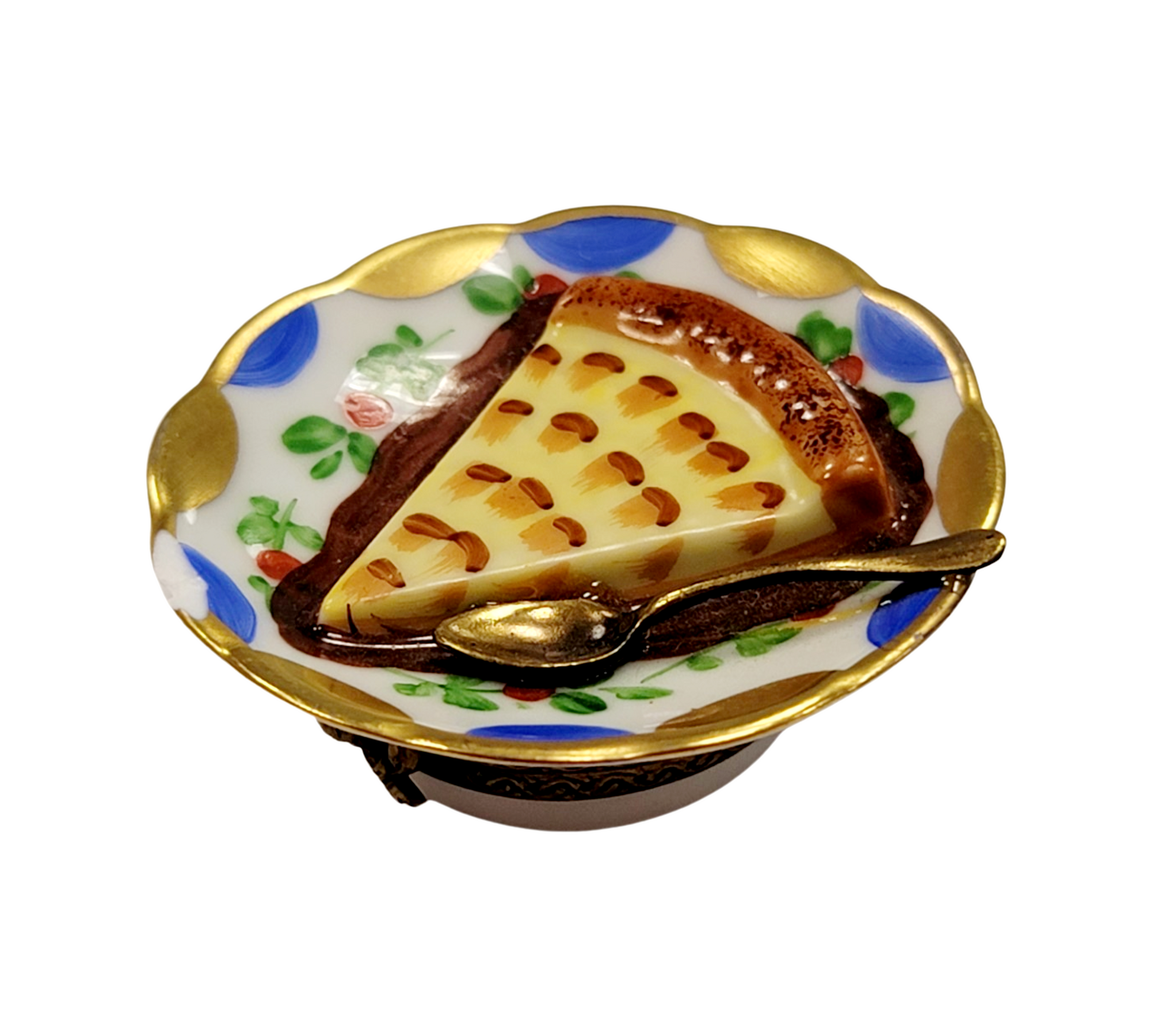 Exquisite Apple Pie Limoges Box Porcelain Limoges Dessert French Trinket Box