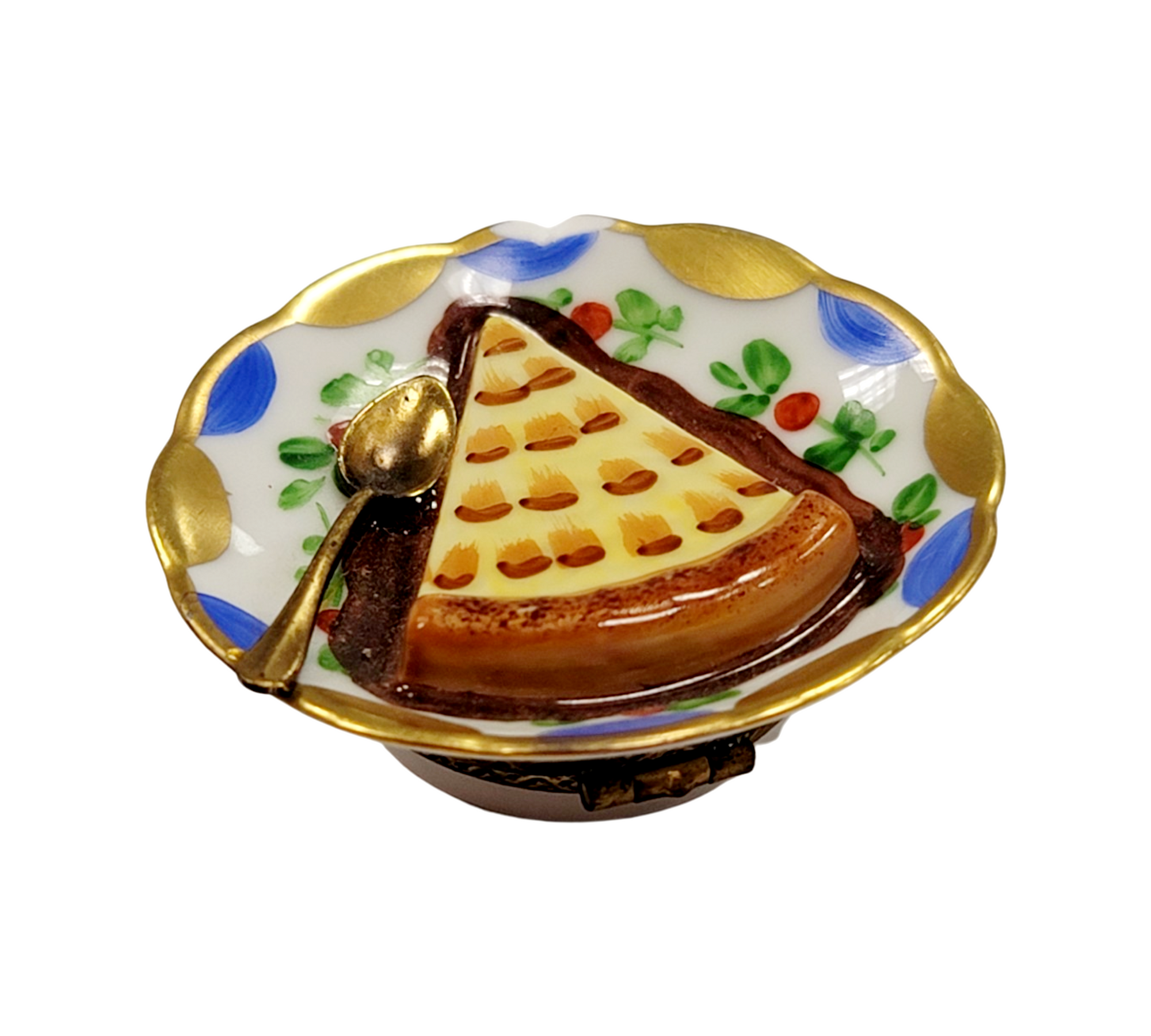 Exquisite Apple Pie Limoges Box Porcelain Limoges Dessert French Trinket Box