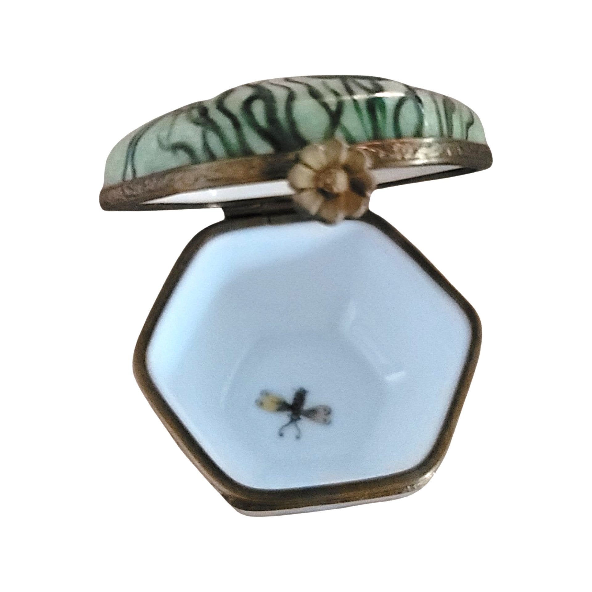 Exquisite Octagon Dragonfly Box Porcelain Limoges LIMOGES BOXES traditional French Trinket Box