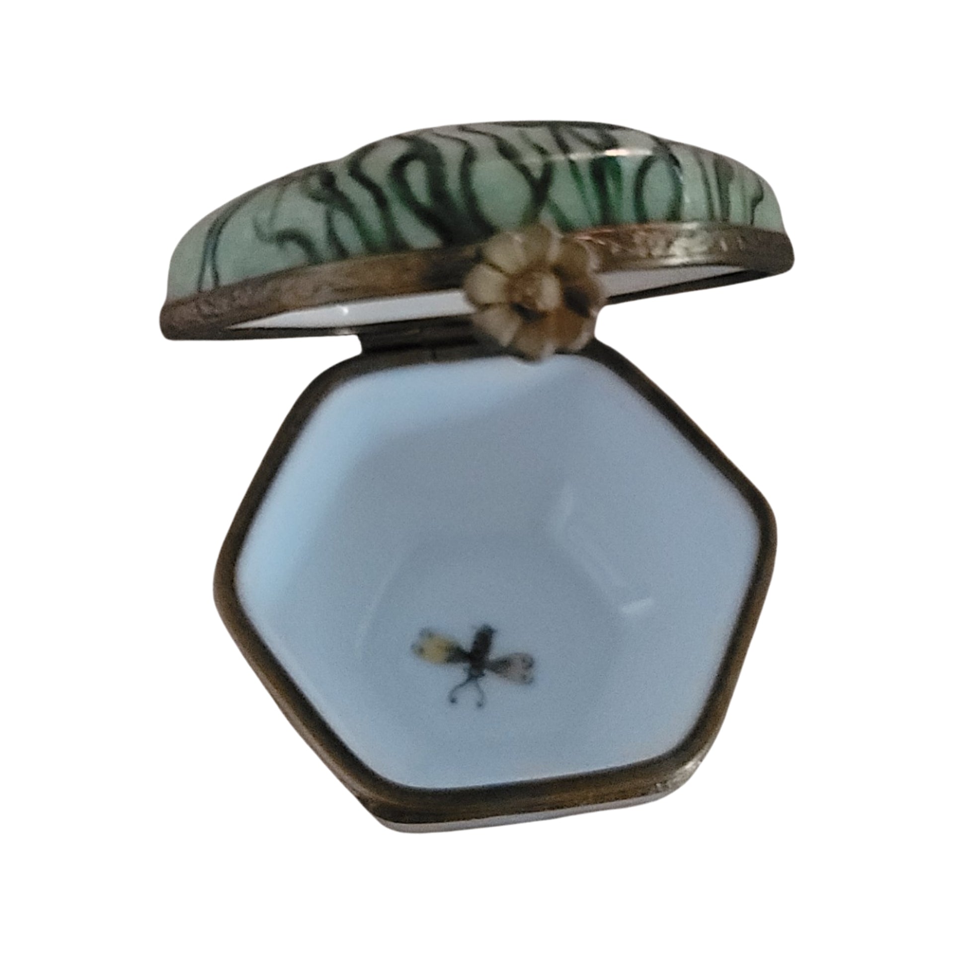 Exquisite Octagon Dragonfly Box Porcelain Limoges LIMOGES BOXES traditional French Trinket Box