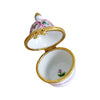 Exquisite Pink Cone Tent Box Porcelain Limoges LIMOGES BOXES traditional French Trinket Box