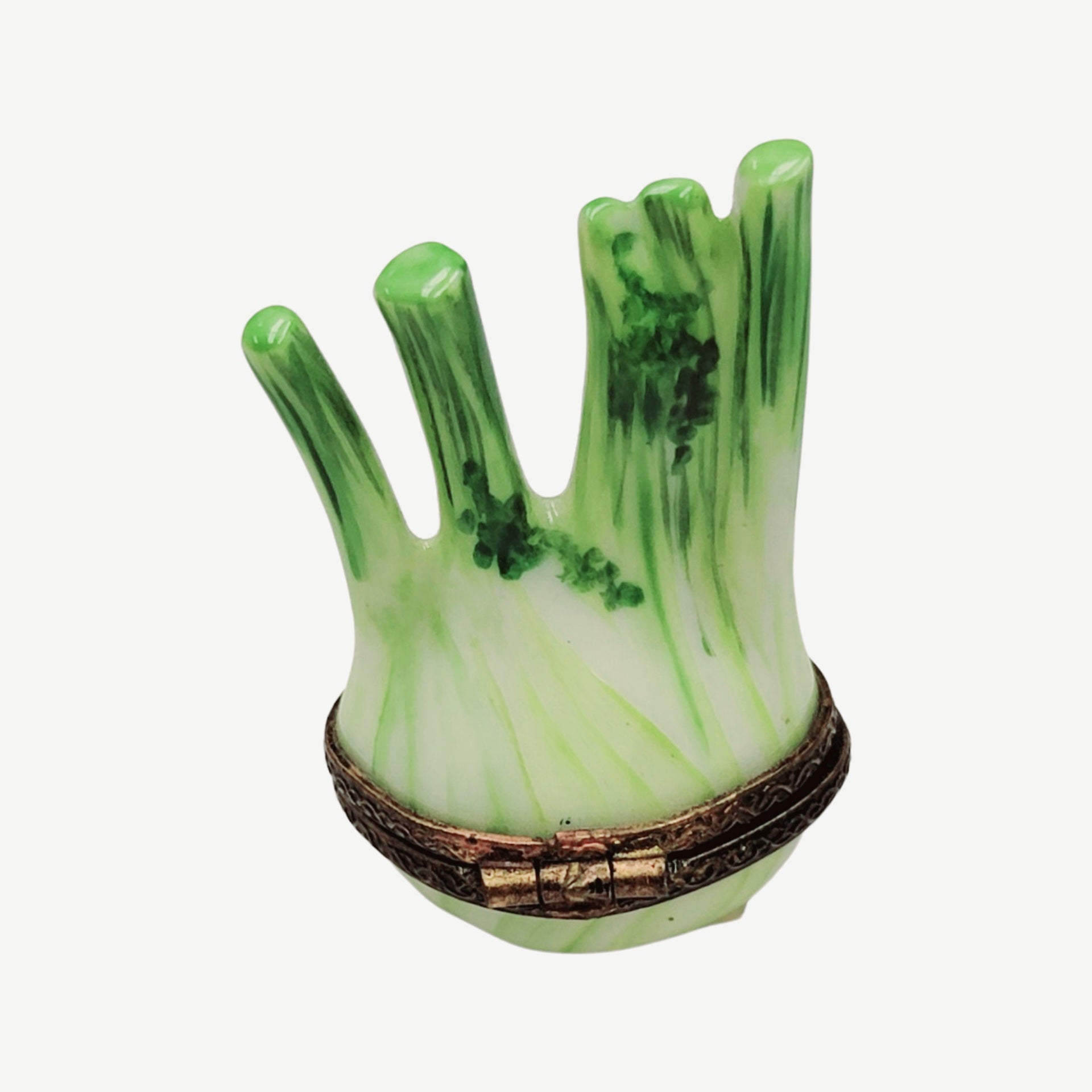 Fennel Flower Limoges Box Figurine Porcelain Limoges fruit vegetables French Trinket Box