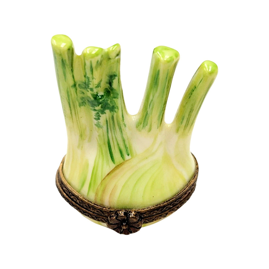Fennel Flower Limoges Box Figurine Porcelain Limoges fruit vegetables French Trinket Box