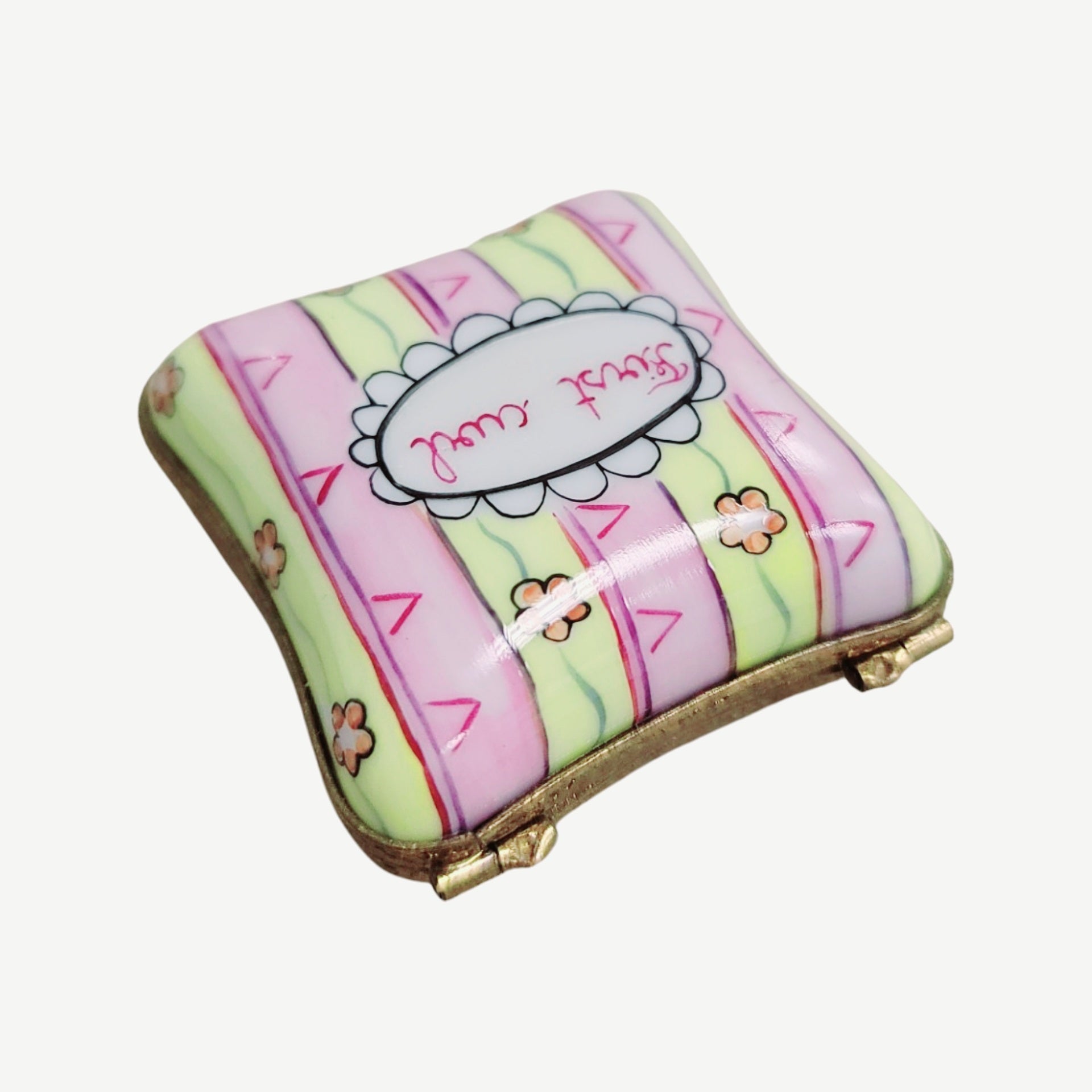 First Curl Keepsake Box Porcelain Limoges LIMOGES BOXES baby gift kids maturnity French Trinket Box