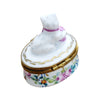 First Tooth Cat Keepsake Box Porcelain Limoges Baby French Trinket Box