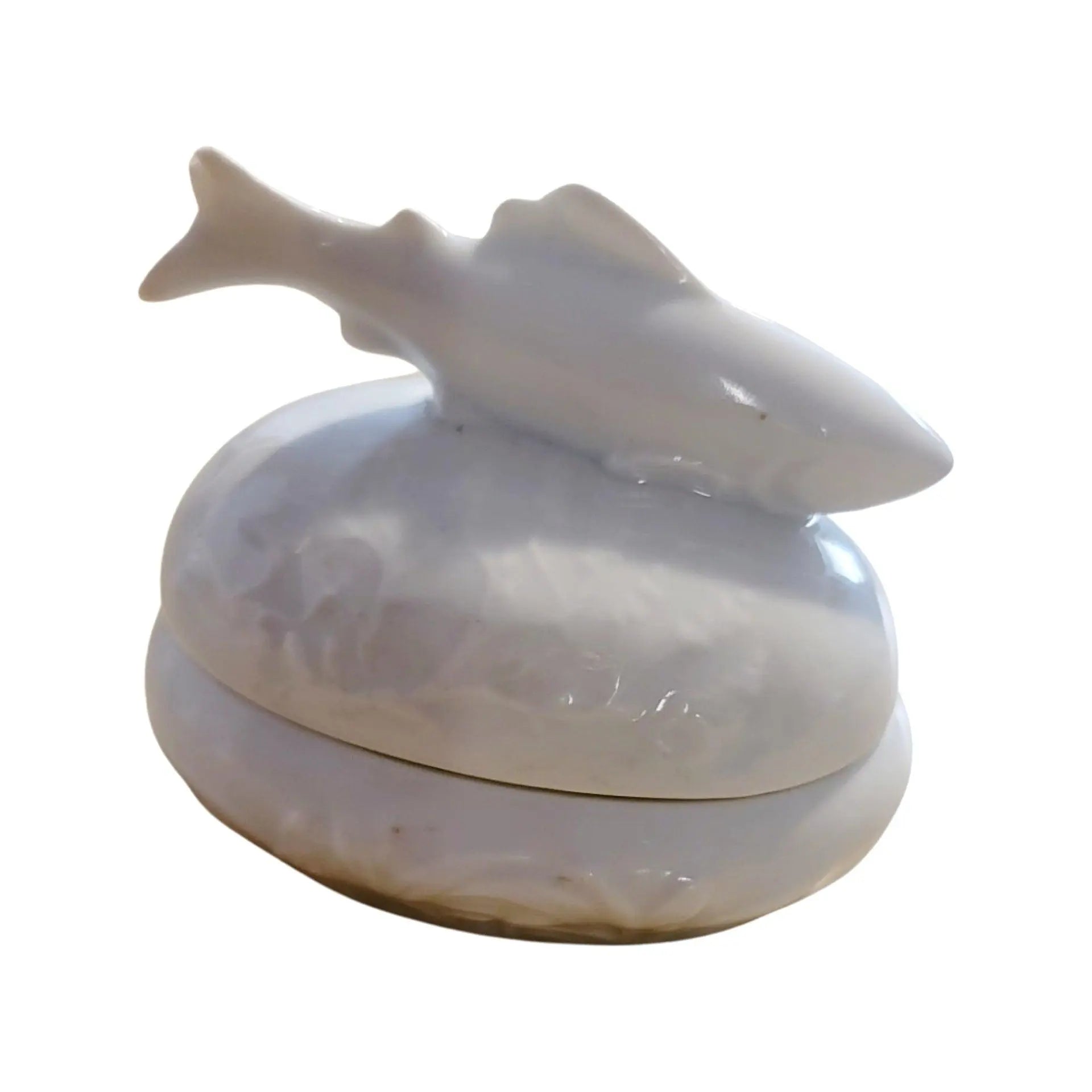 Fish Swimming Limoges Box Porcelain Limoges ocean beach LIMOGES BOXES French Trinket Box