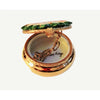 Five Golden Rings- 12 Days Of Christmas Porcelain Limoges xmas theme French Trinket Box