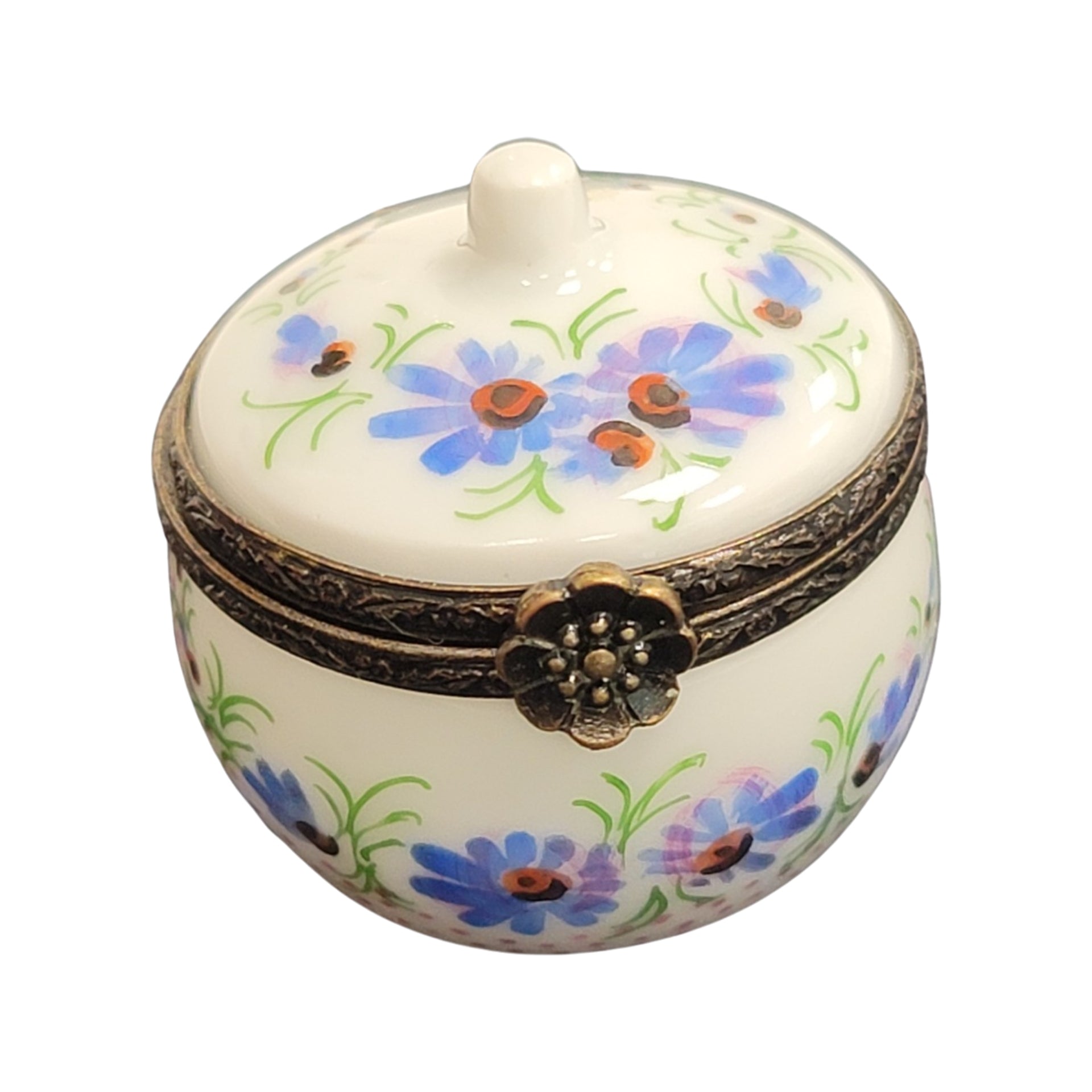 Floral Elegance Limoges Box Porcelain Limoges LIMOGES BOXES traditional French Trinket Box