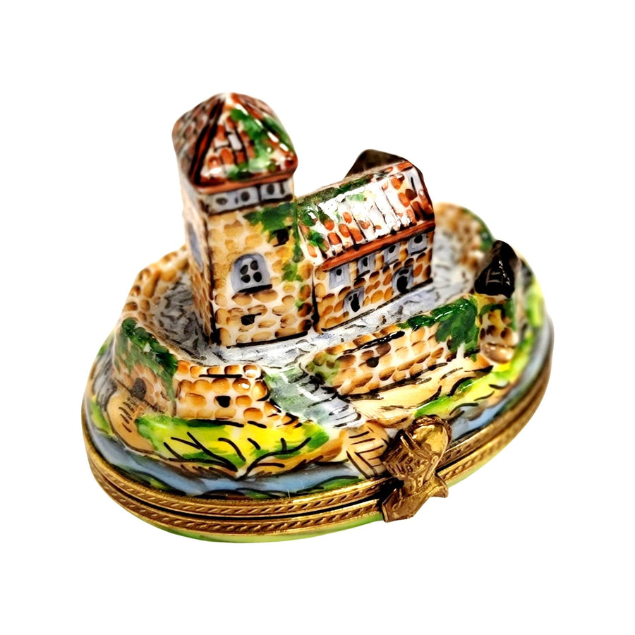 Fortified Castle Limoges Box Porcelain Limoges monuments French Trinket Box