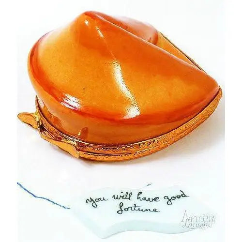 Fortune Cookie Porcelain Limoges Food World Travel French Trinket Box