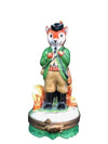 Fox Hunter Porcelain Limoges wild farm sports limoges boxes French Trinket Box