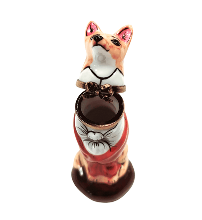 Fox Porcelain Limoges Box Porcelain Limoges wild farm sports limoges boxes French Trinket Box