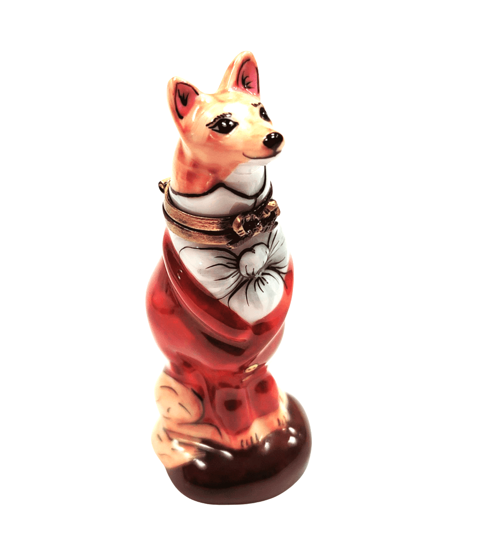 Fox Porcelain Limoges Box Porcelain Limoges wild farm sports limoges boxes French Trinket Box