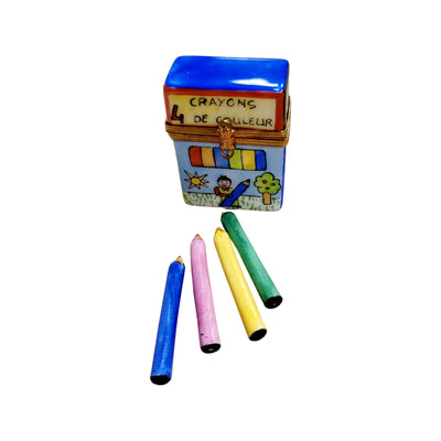 French Crayon Limoges Box Porcelain Figurine-fine art Baby LIMOGES BOXES-CH3S468