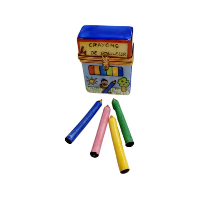 French Crayon Limoges Box Porcelain Figurine-fine art Baby LIMOGES BOXES-CH3S468