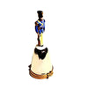 French Guard Porcelain Bell Porcelain Limoges christmas world xmas theme French Trinket Box