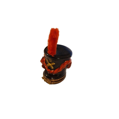 French Imperial Guard Hat Box Porcelain Limoges Limoges Boxes travel world French Trinket Box