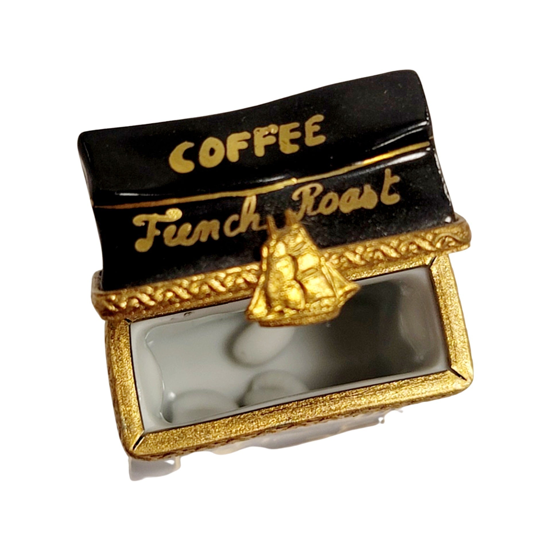 French Roast Coffee Limoges Box Porcelain Limoges Food Home French Trinket Box