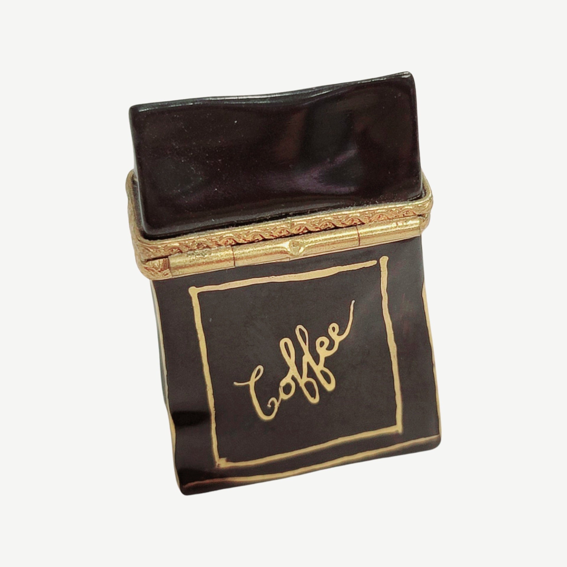 French Roast Coffee Limoges Box Porcelain Limoges Food Home French Trinket Box