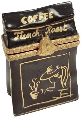 French Roast Coffee Limoges Box Porcelain Limoges Food Home French Trinket Box