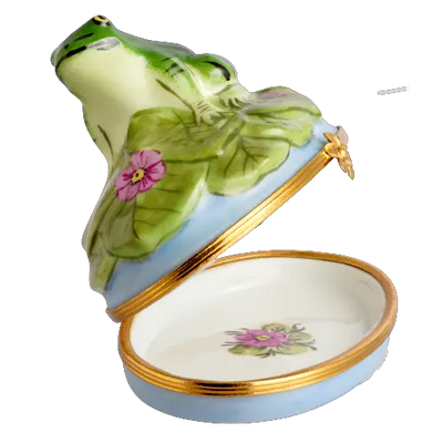 Frog Porcelain Limoges Turtle Frogs French Trinket Box
