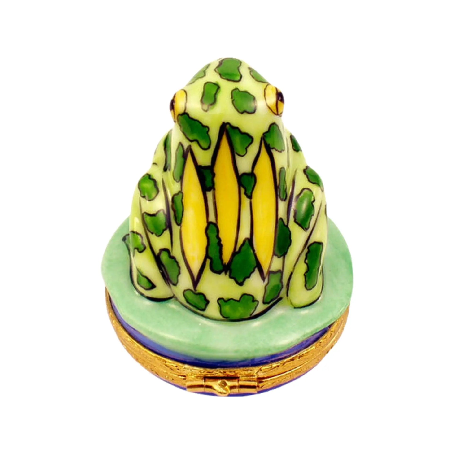 Frog - Je T'Aime Porcelain Limoges Turtle Frogs French Trinket Box