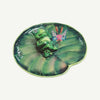 Frog Laying on Lillypad Figurine Porcelain Limoges frog LIMOGES BOXES turtle French Trinket Box