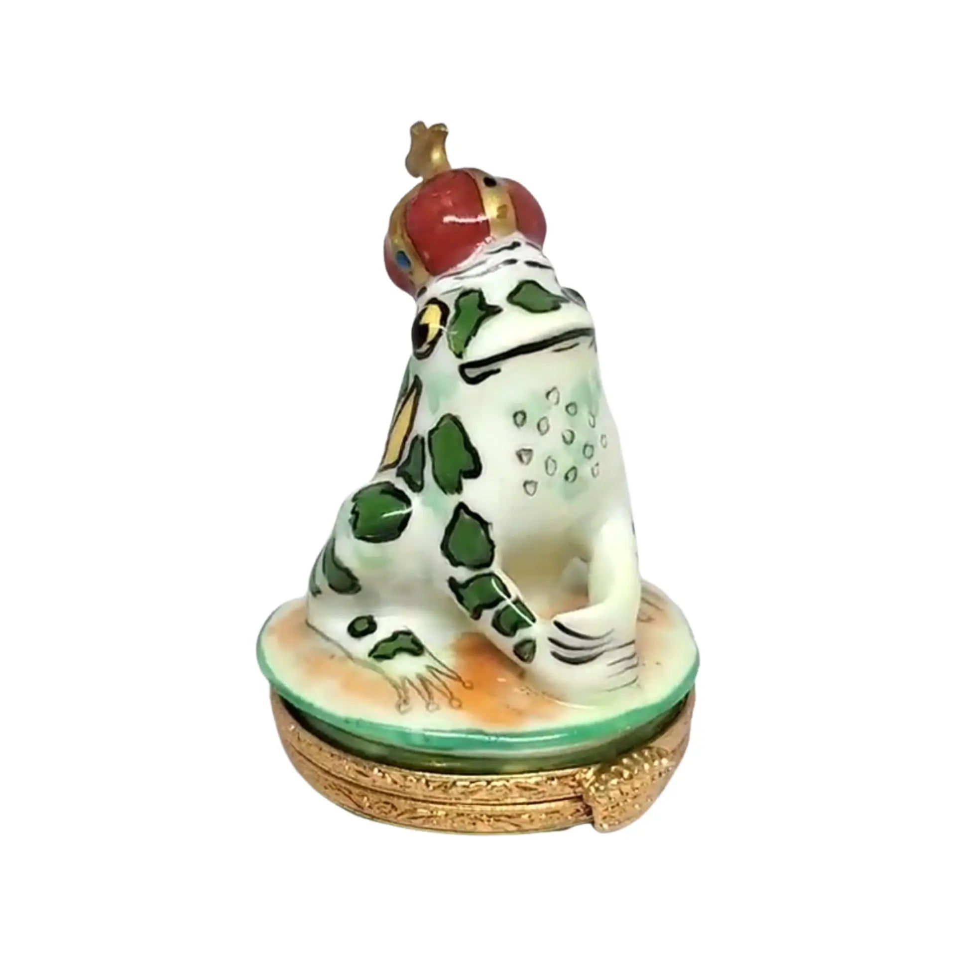 Frog Prince Porcelain Limoges Turtle Frogs French Trinket Box