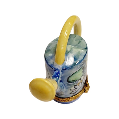 Frog Watering Can Limoges Box Porcelain Limoges Limoges Box garden flowers frog French Trinket Box