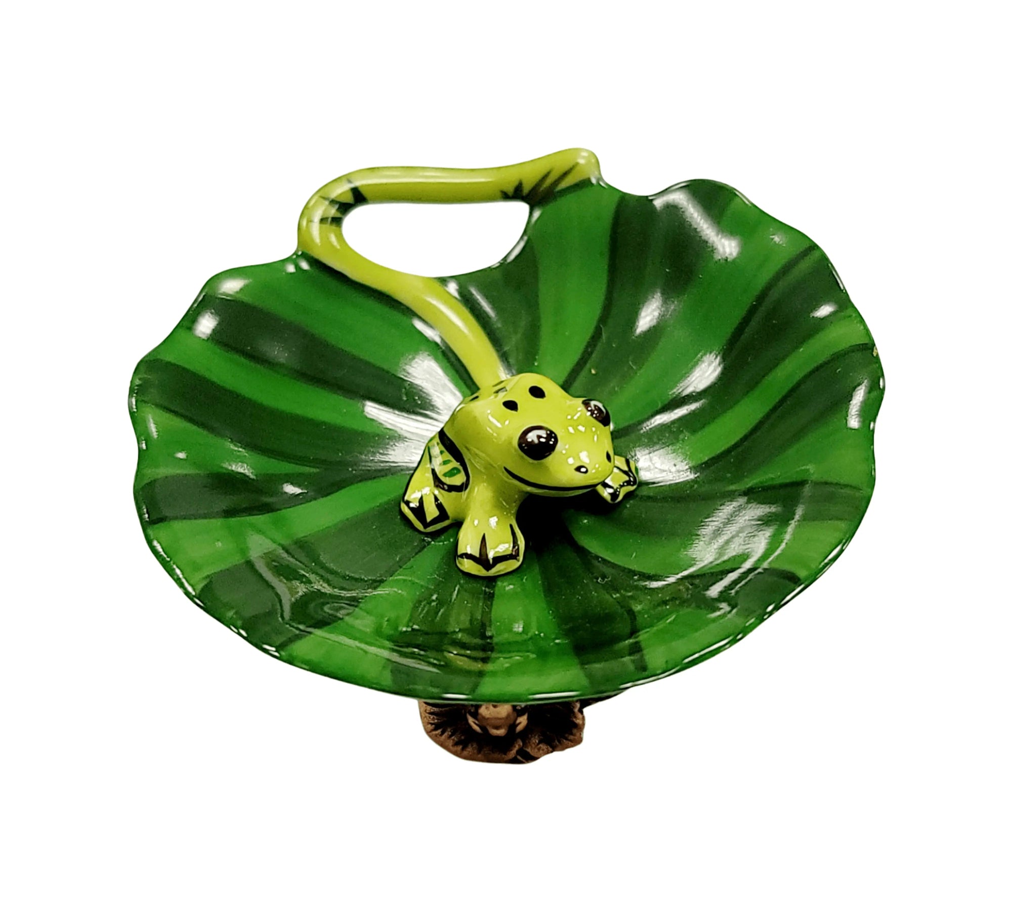 Frog on Lillypad Limoges Box Porcelain Limoges frog LIMOGES BOXES turtle French Trinket Box