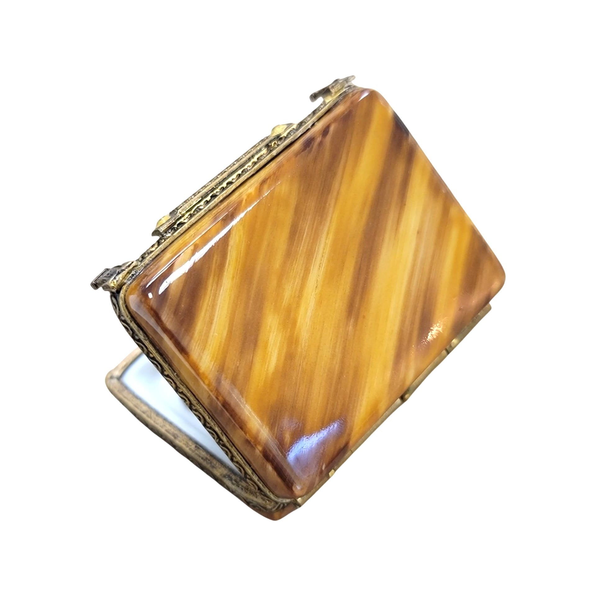 Fruit Art Paint Palette Box Porcelain Limoges Fine Art fruit French Trinket Box