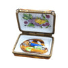 Fruit Art Paint Palette Box Porcelain Limoges Fine Art fruit French Trinket Box