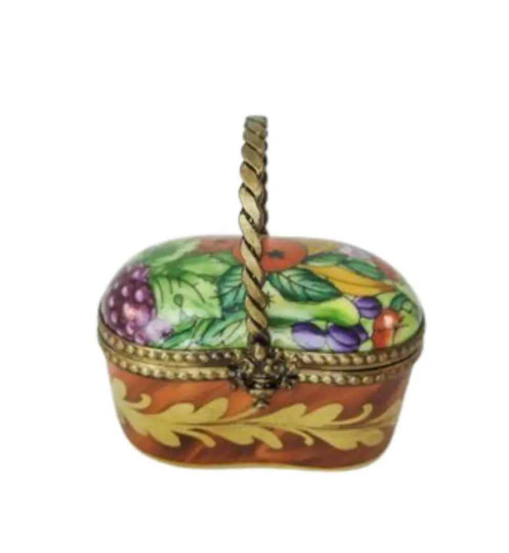 Fruit Basket Porcelain Limoges Fruit Basket French Trinket Box