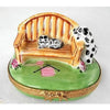 Garden Bench Porcelain Limoges Garden French Trinket Box