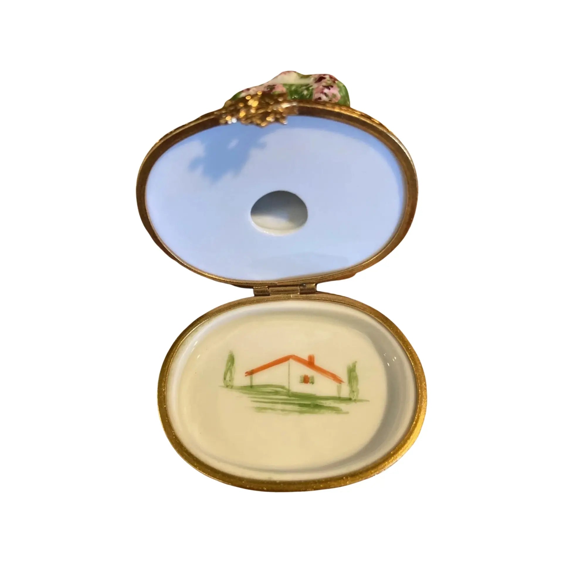 Garden Gate Porcelain Limoges Garden French Trinket Box