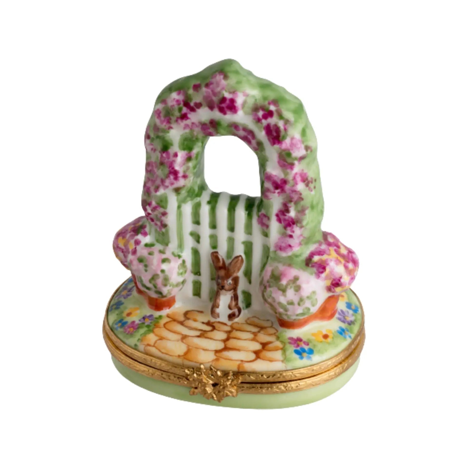 Garden Gate Porcelain Limoges Garden French Trinket Box