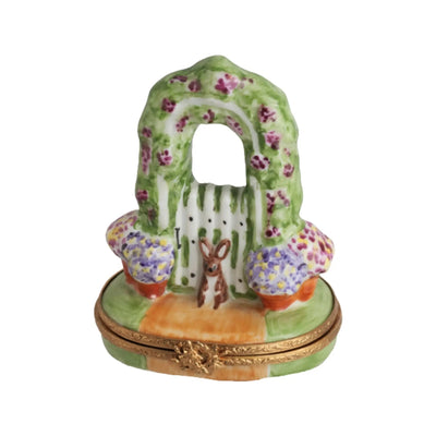 Garden Gate Porcelain Limoges Garden French Trinket Box