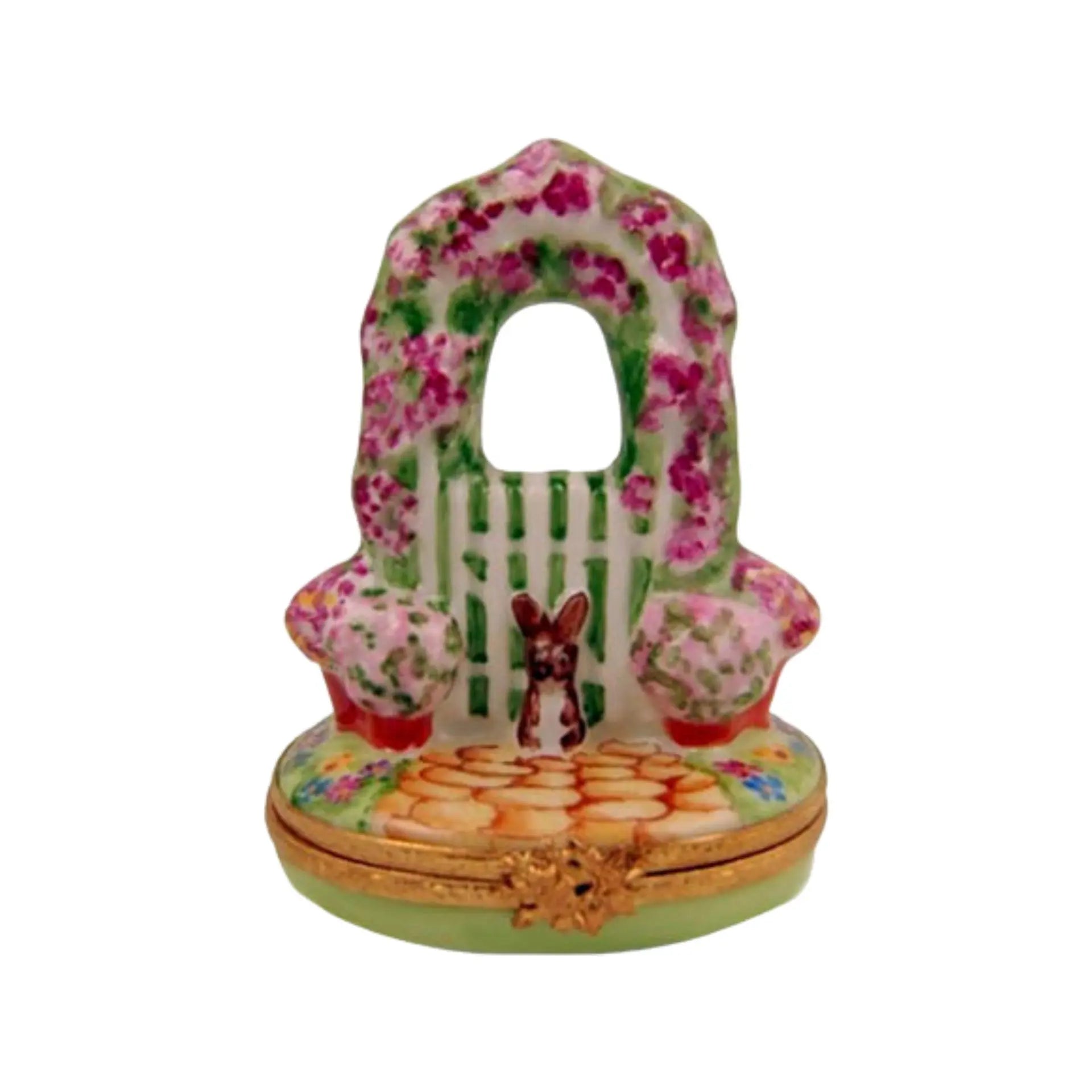 Garden Gate Porcelain Limoges Garden French Trinket Box