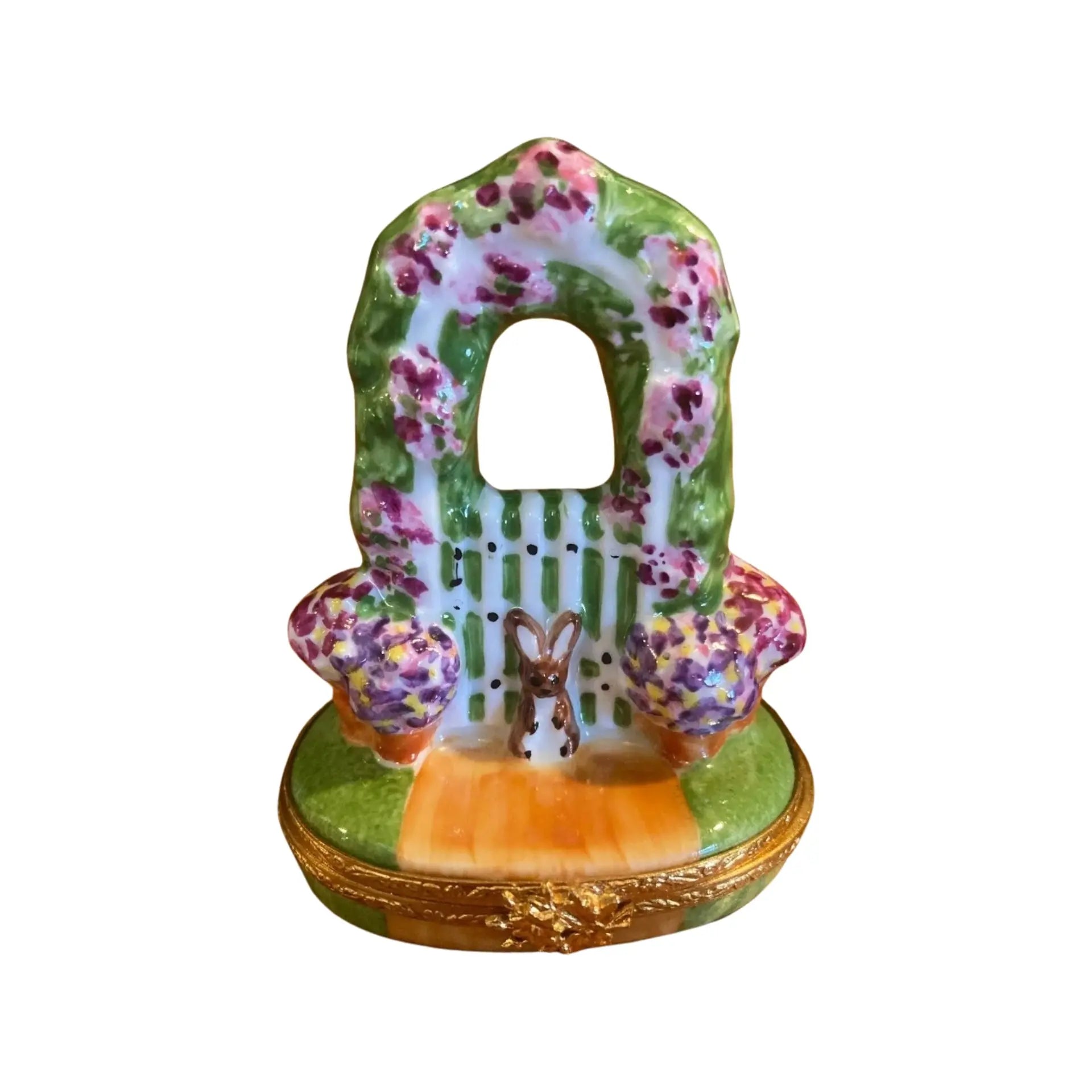 Garden Gate Porcelain Limoges Garden French Trinket Box