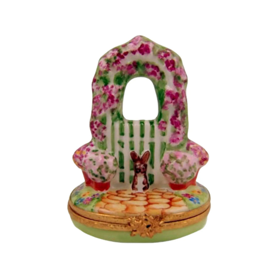 Garden Gate Porcelain Limoges Garden French Trinket Box