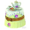 Garden Tea Party Porcelain Limoges Garden China French Trinket Box
