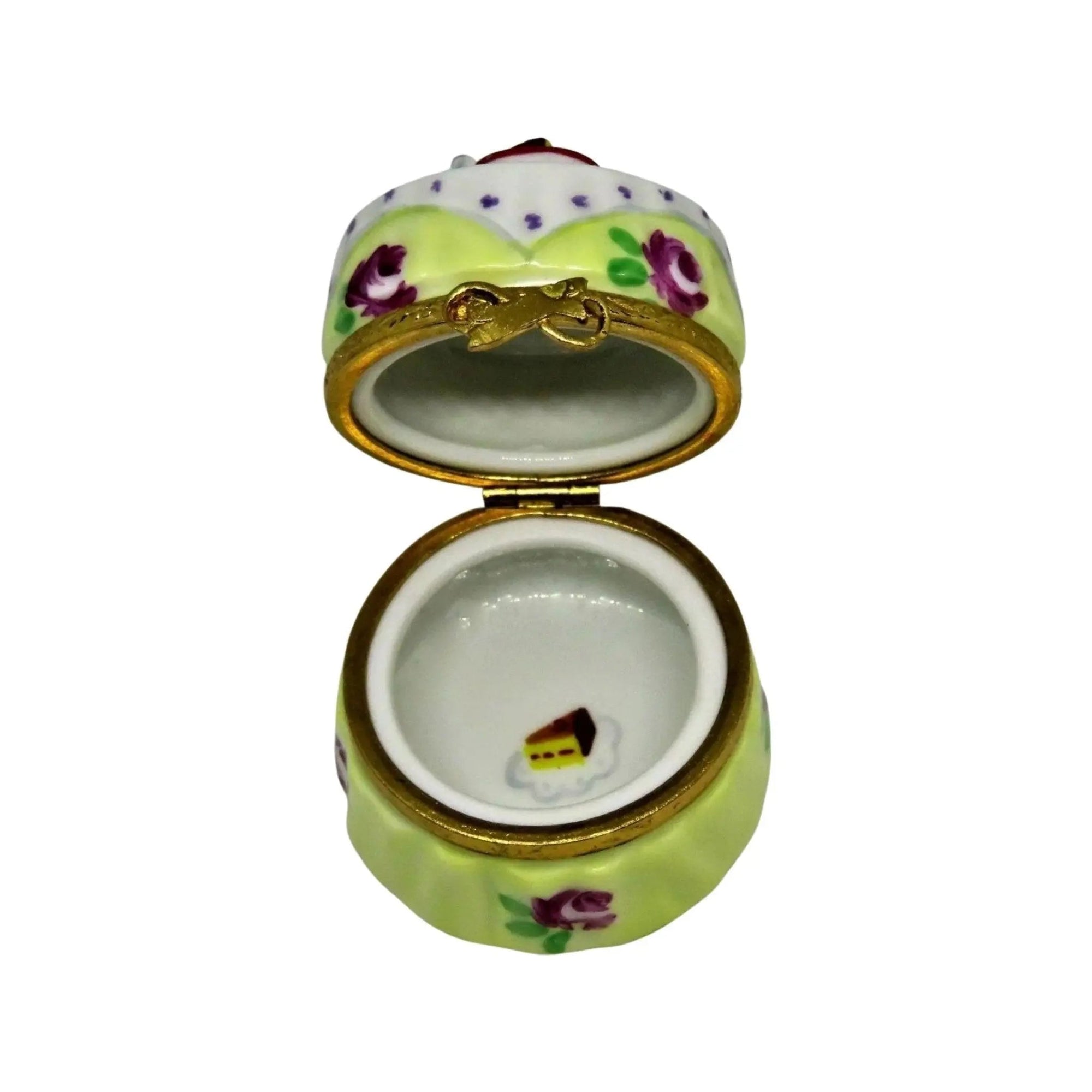 Garden Tea Party Porcelain Limoges Garden China French Trinket Box